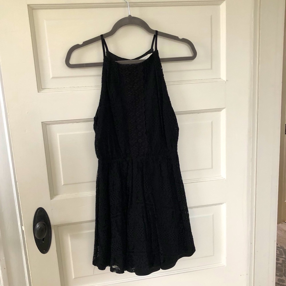 Black Lace Mini Dress